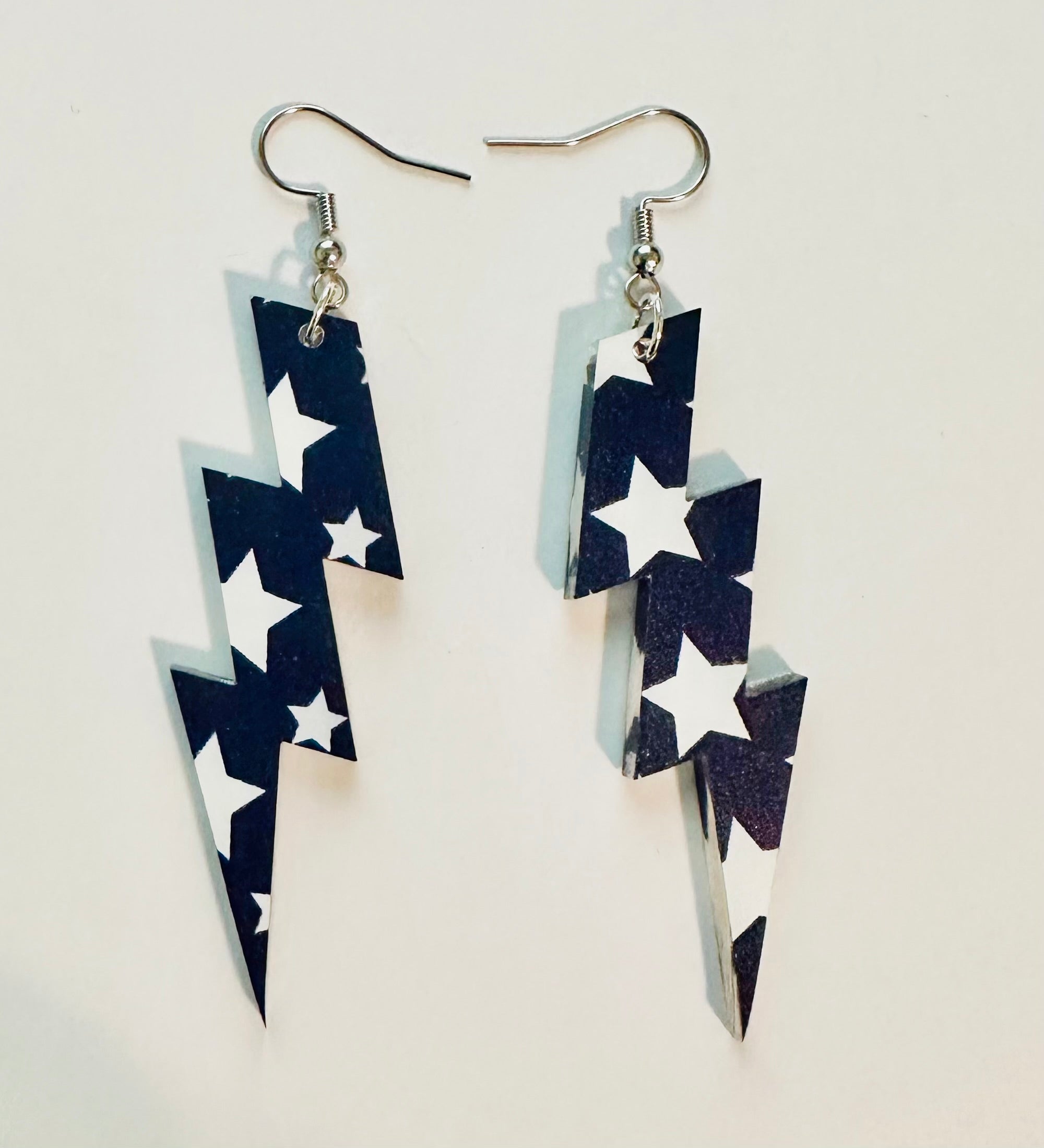 Blue Star Bolts Earrings