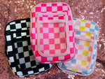 Checkered Cup Pouches