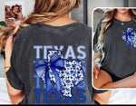 Blue Floral Texas Tee