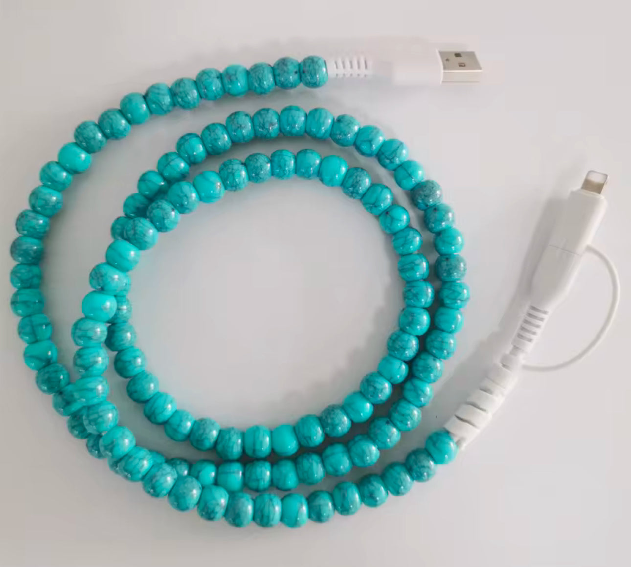 RTS Western Turquoise Beaded Cell Phone Charger