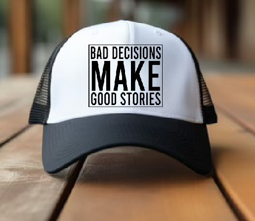 Good Stories Black & White Trucker Hat