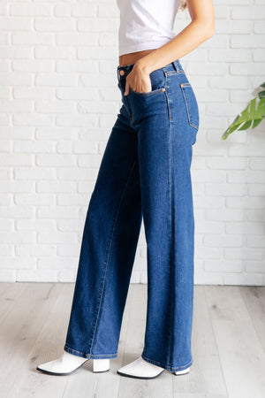 Hazel High Rise Vintage Wide Leg Jeans (Judy Blue)