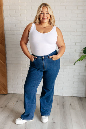 Hazel High Rise Vintage Wide Leg Jeans (Judy Blue)