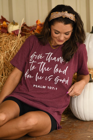 Give Thanks To The Lord Tee