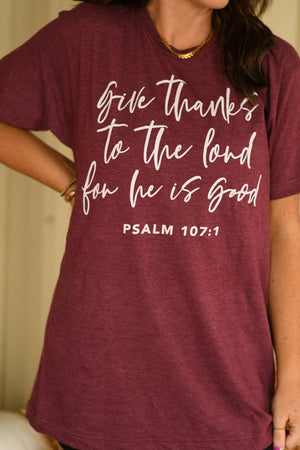 Give Thanks To The Lord Tee