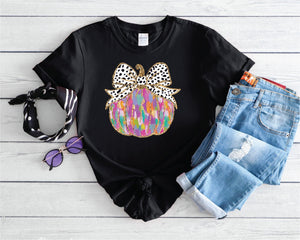 Colorful Pumpkin Tee