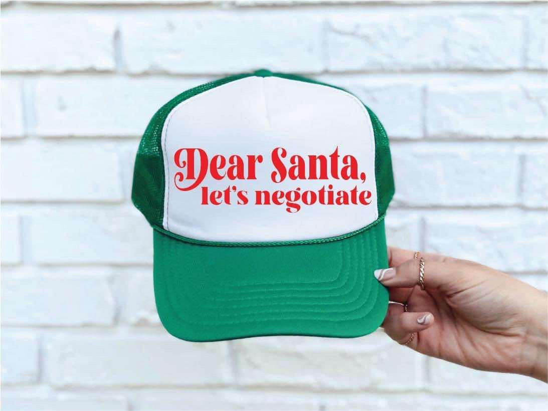 Dear Santa Lets Negotiate Trucker Hat