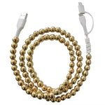 RTS Gold Shiny Combo Beaded Cell Phone Charger