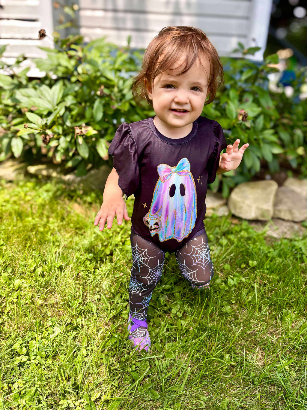 Iridescent Ghost Flutter Leotard