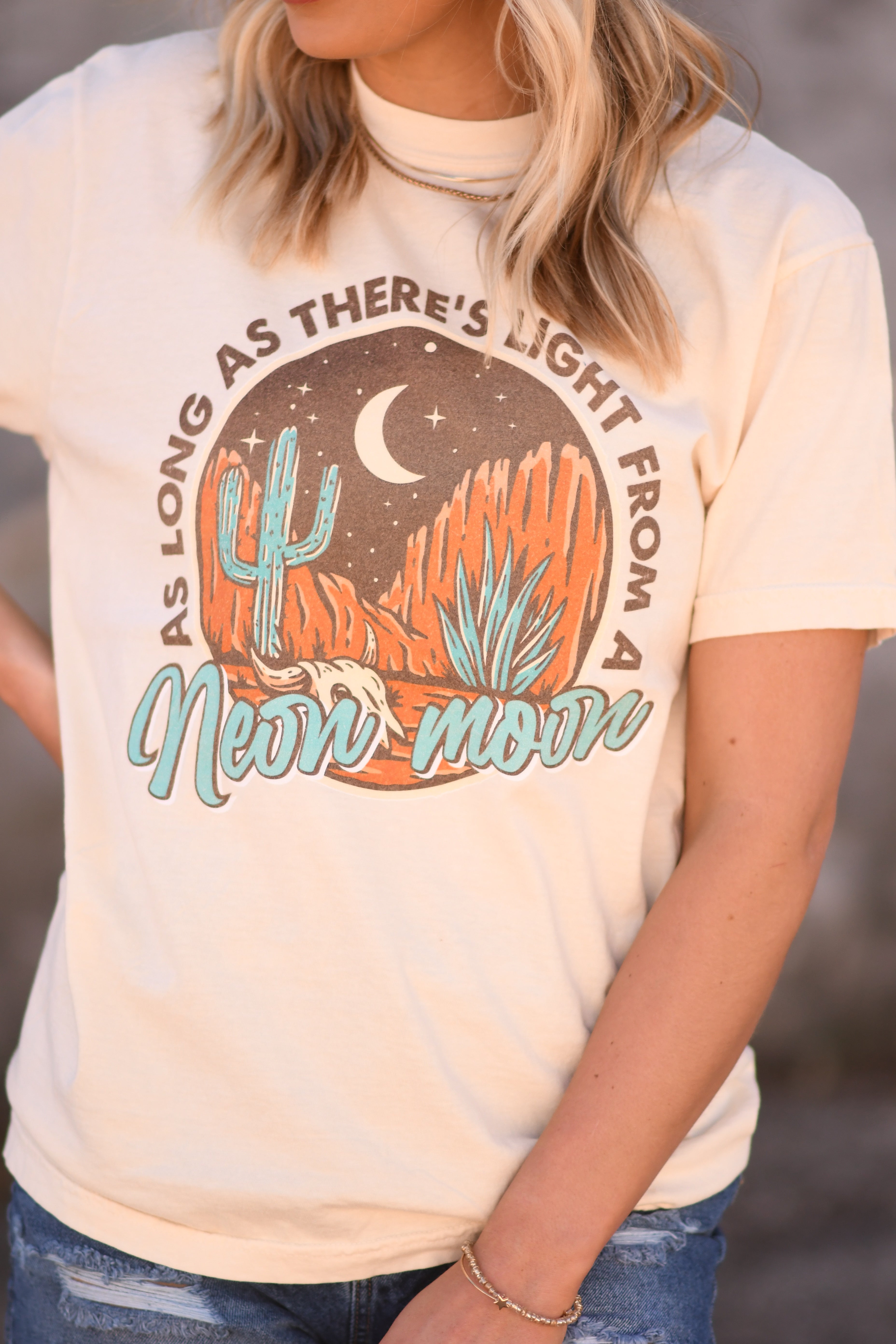 As Long As There's Light From A Neon Moon Tee