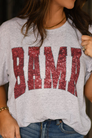 Bama Faux Sequin Tee