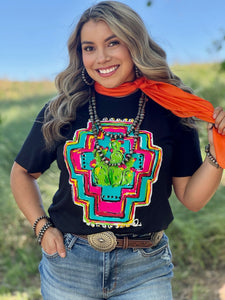 Callie’s Aztec with Cacti Tee