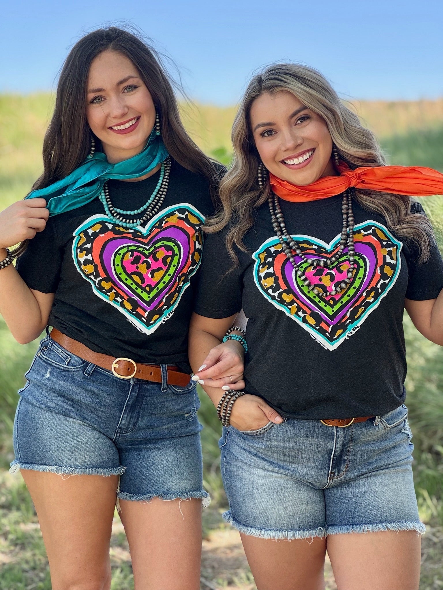 Callie’s Leopard Heart Crew Neck Tee