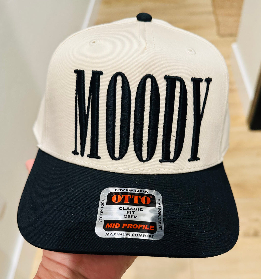 MOODY PUFF EMBROIDERY TRUCKER HAT