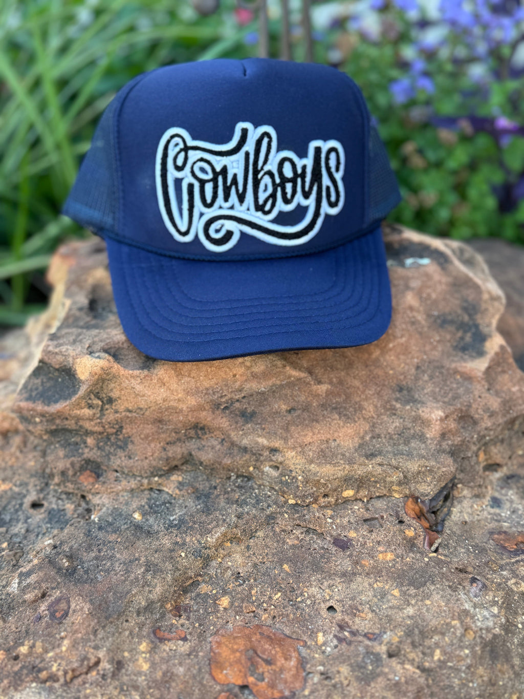 Cowboys Chenille Patch Foam Trucker Cap