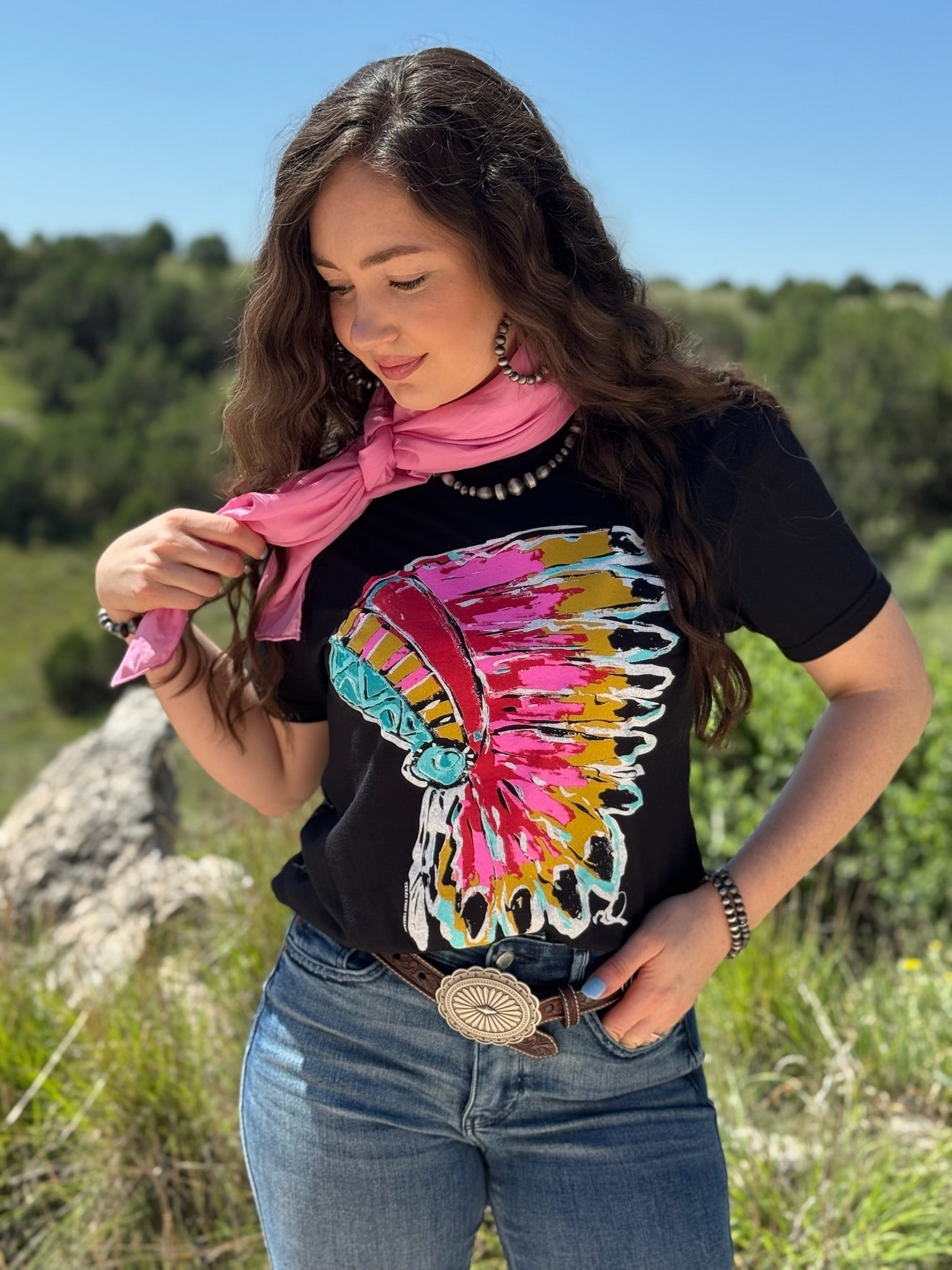 Callie's Pink Headdress Tee