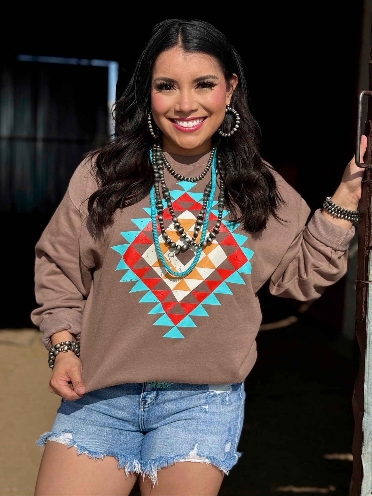 Ryanne's Fall Aztec Sweatshirt