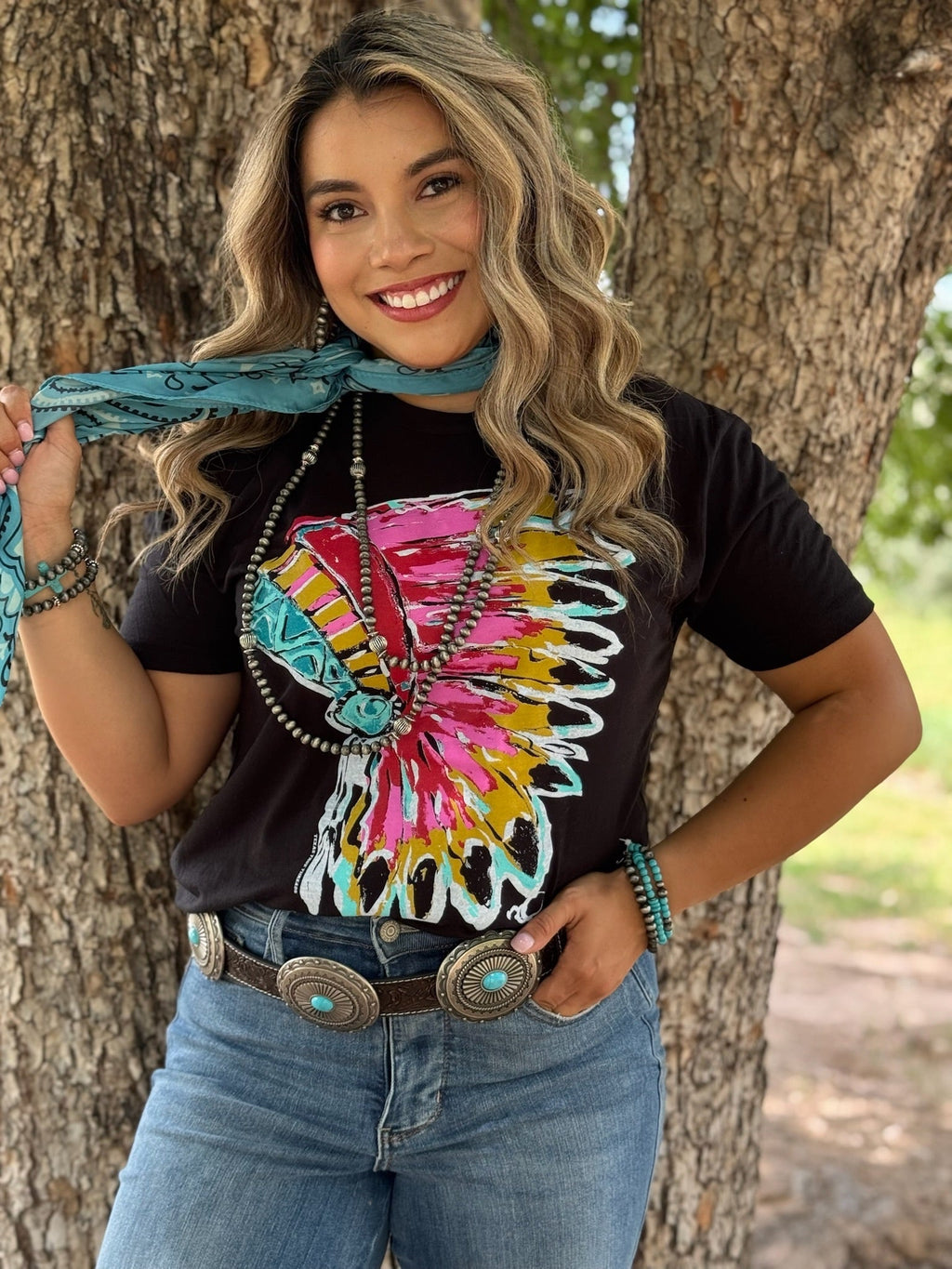 Callie's Pink Headdress Tee