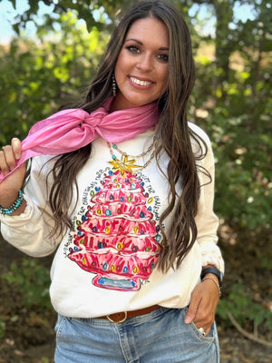 Callie's Pink Christmas Tree Tee & Sweatshirt