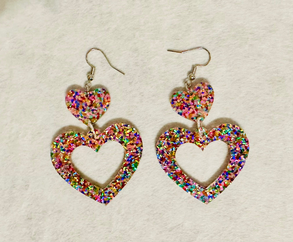 Heart Dangles Earrings