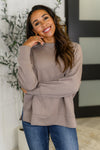 It's The Little Things Relaxed Scuba Pullover in Cocoa