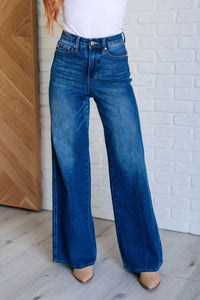 Eliza High Rise Control Top Retro Wide Leg Jeans (Judy Blue)