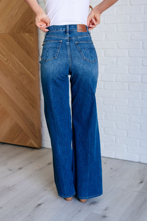 Eliza High Rise Control Top Retro Wide Leg Jeans (Judy Blue)