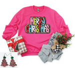 Merry Christmas Colorful Dots Sweatshirt