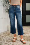 Maisie High Waist Back Pocket Embroidery Crop Wide (Judy Blue)