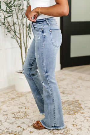 Marlena High Rise Shield Pocket Flare Jeans (JUDY BLUE)