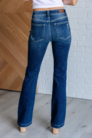 Mila Mid Rise Distressed Bootcut Jeans (Judy Blue)