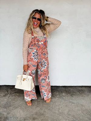 FALL PRINT KARLI OVERALLS