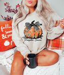 Pumpkin Season Floral Pumpkin- Tee or Sweatshirt