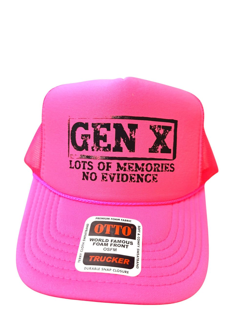 Gex X Lots of Memories Neon Pink Trucker Hat