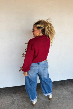 Sloane Bow Knit Cardigan