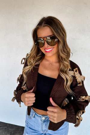 Sloane Bow Knit Cardigan