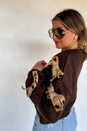 Sloane Bow Knit Cardigan