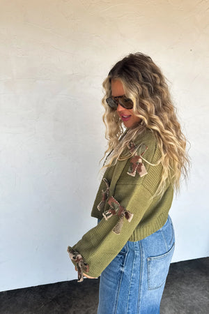 Sloane Bow Knit Cardigan