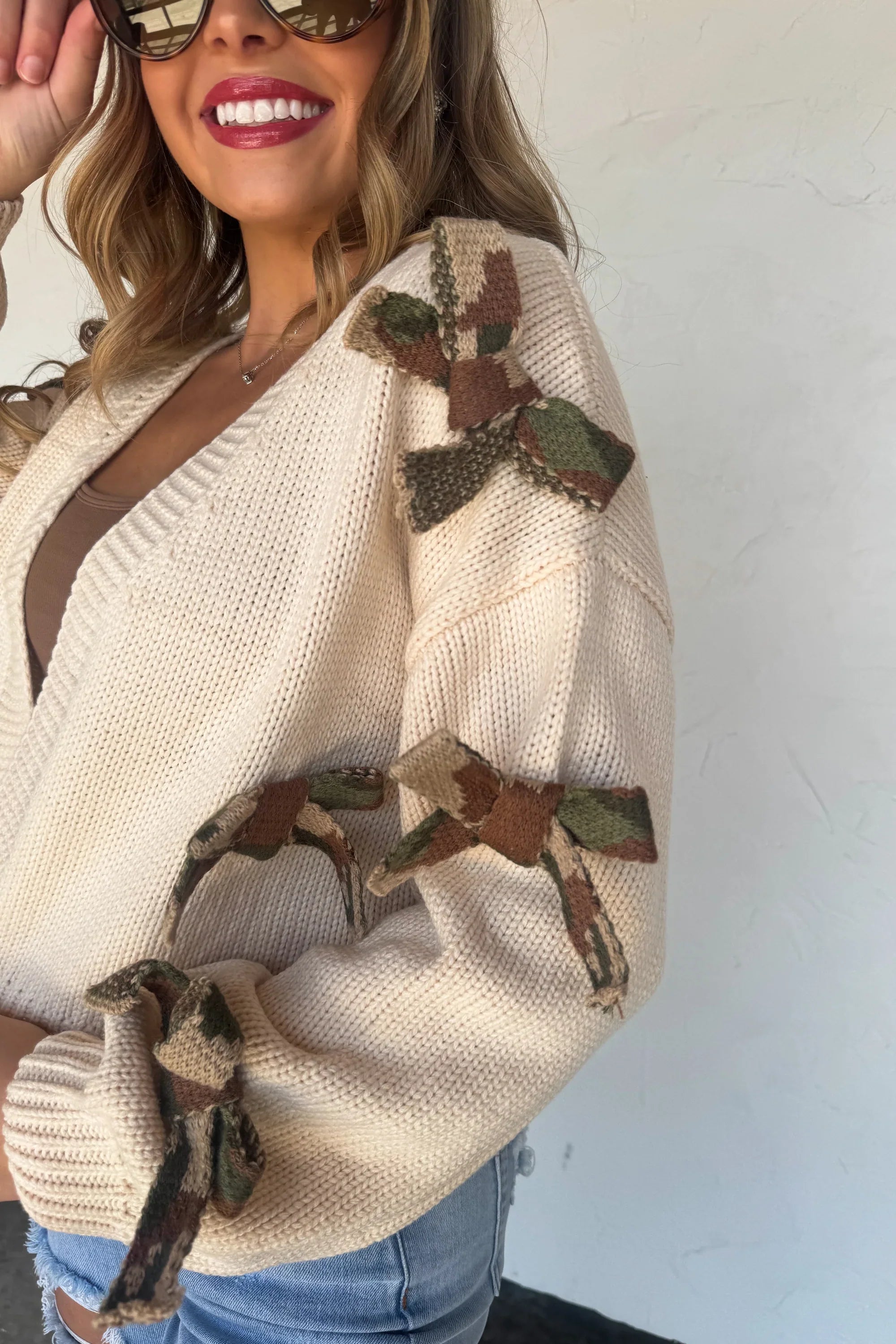 Sloane Bow Knit Cardigan