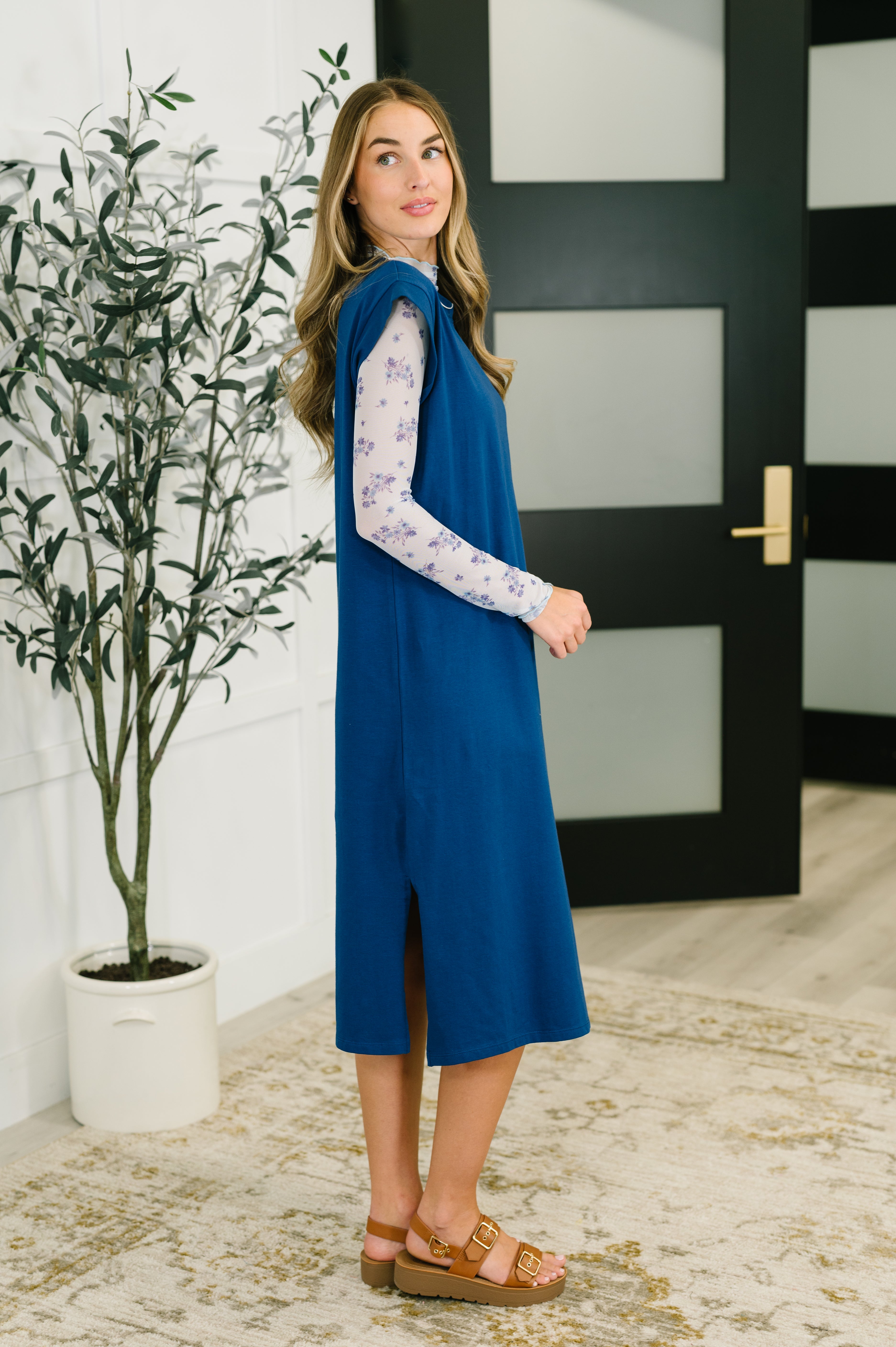 casual dress navy blue Sweet Like That Casual Dress in Light Navy – Texas Dazzling Boutique