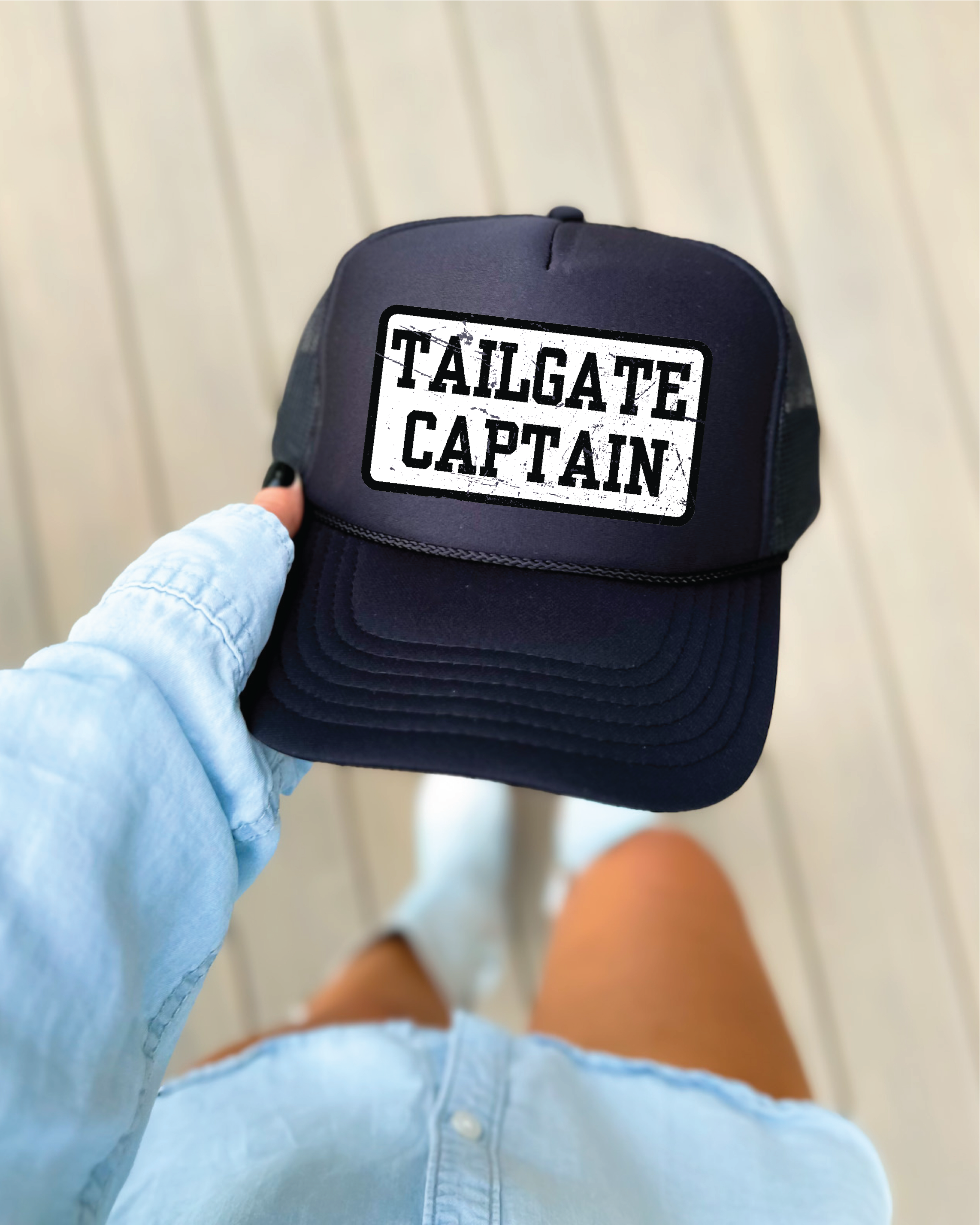 Tailgate Captain Black Trucker Hat