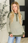 Timeless Lines Contrast Henley Top