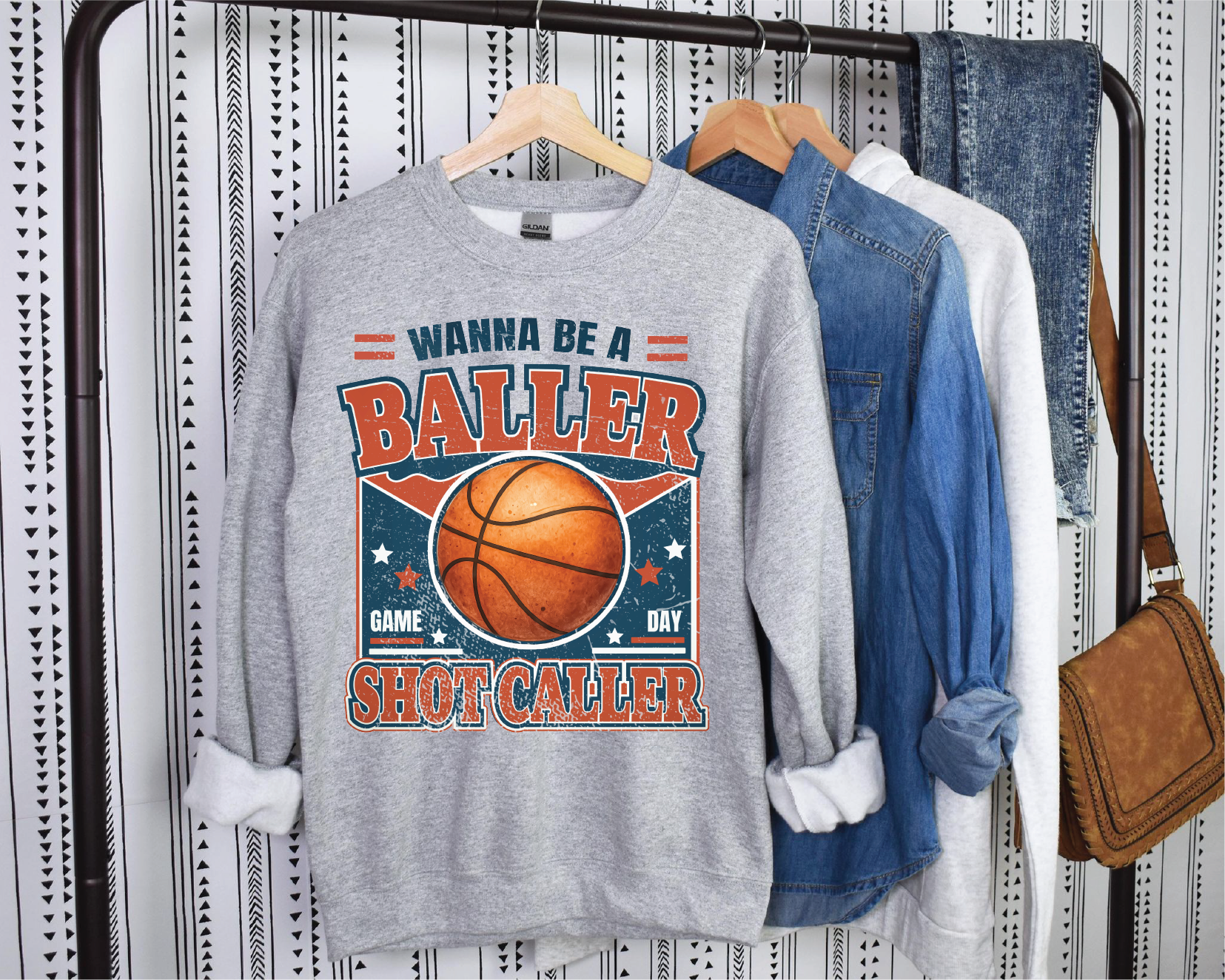WANNA BE A BALLER - BASKETBALL TEE
