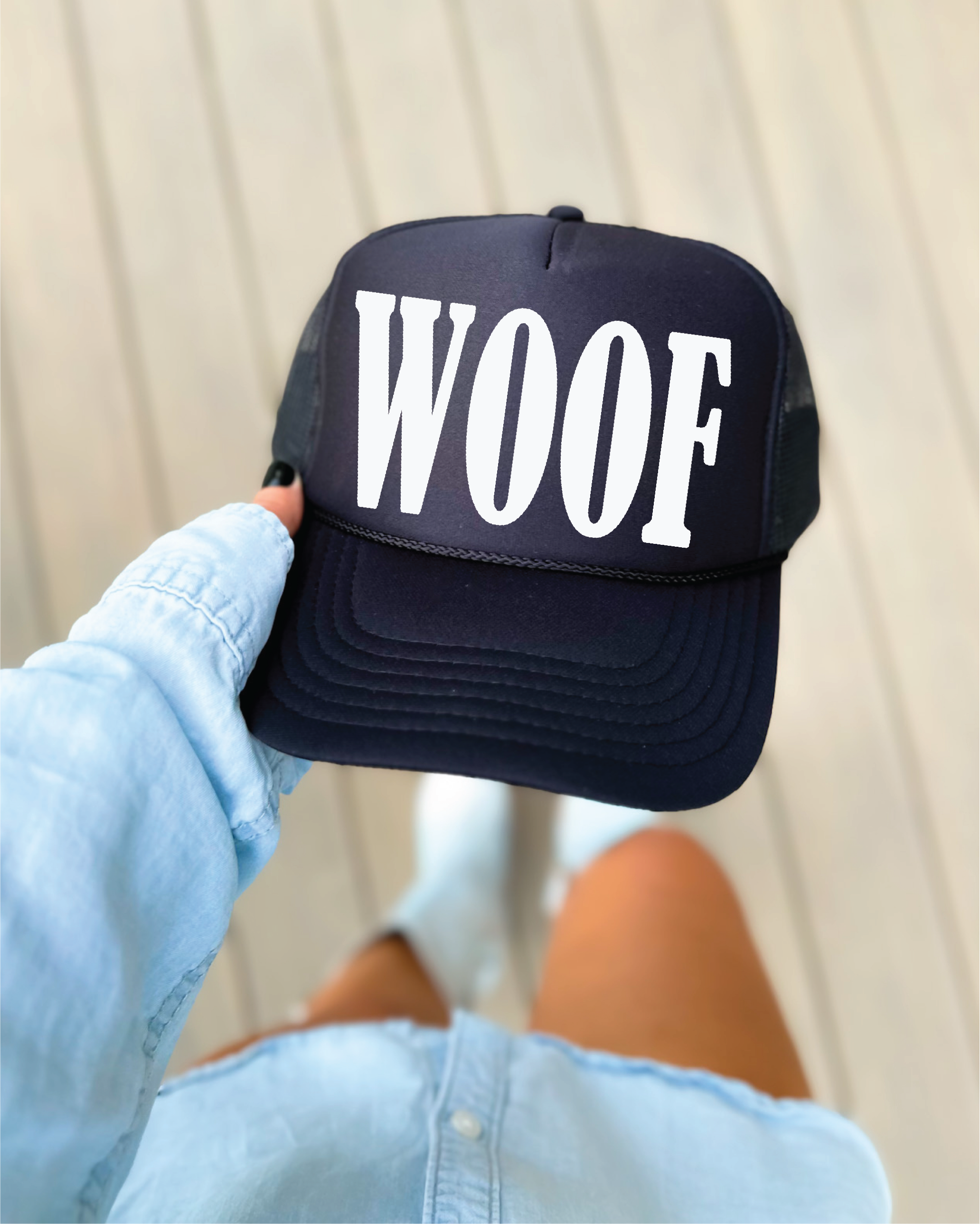 WOOF Black Trucker Hat