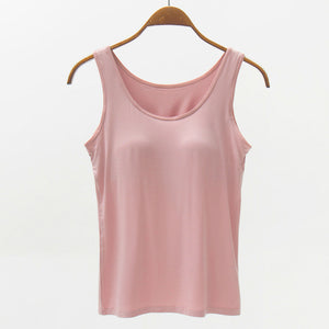 Wide Strap Modal Tank with Bra