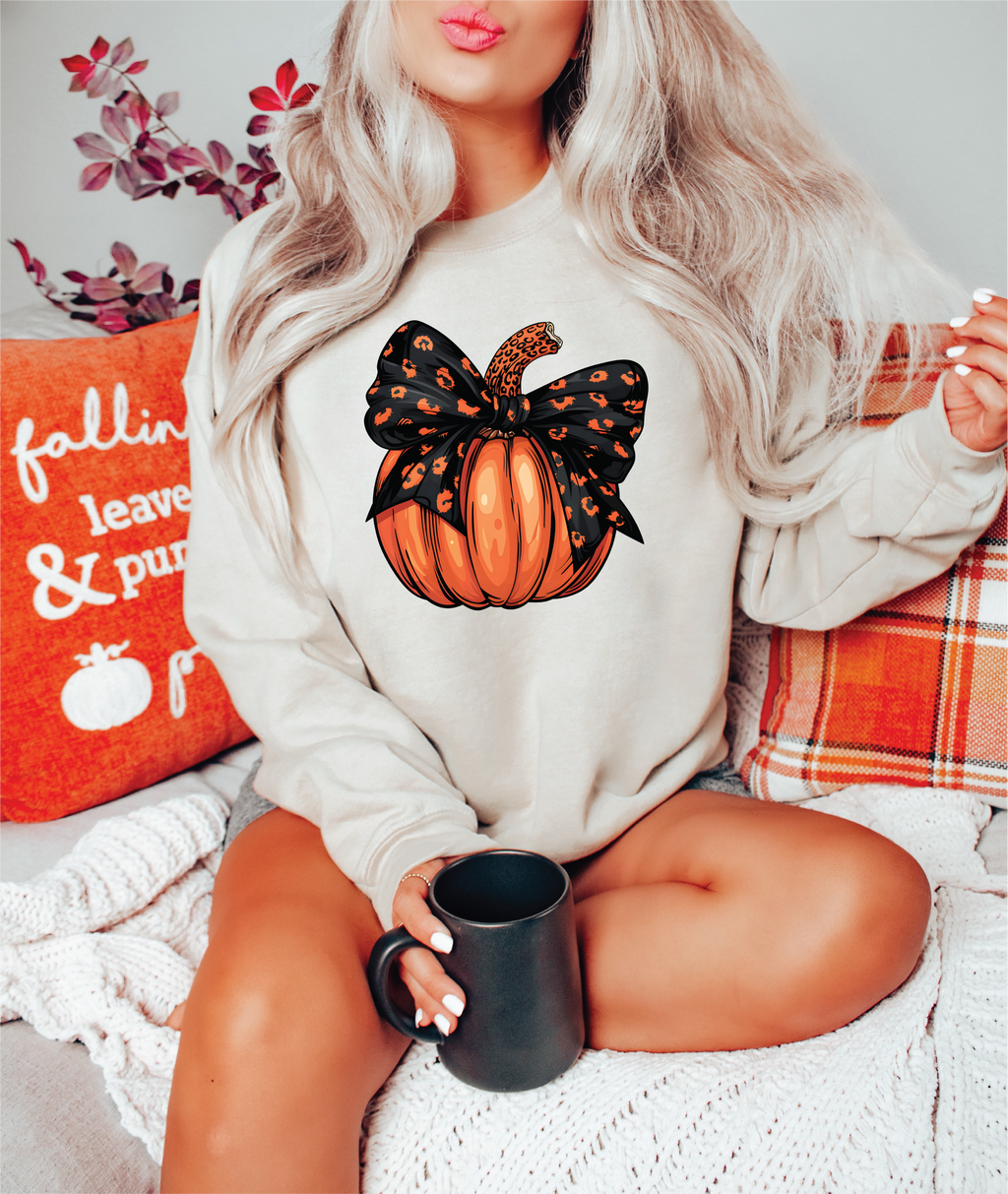 Black Leopard Pumpkin Graphic Tee or Sweatshirt