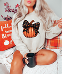 Black Leopard Pumpkin Graphic Tee or Sweatshirt