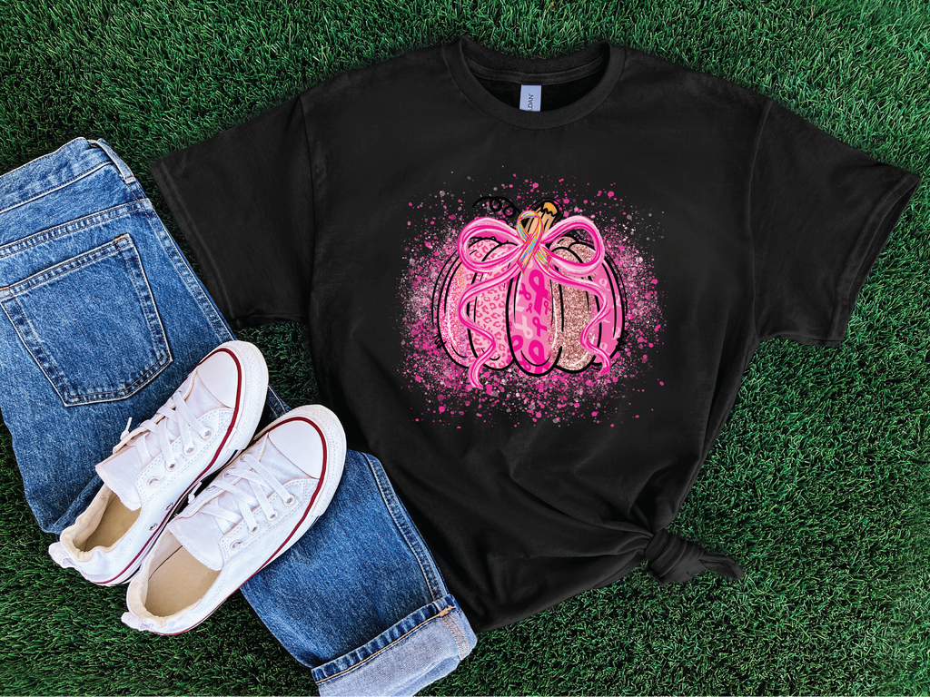 Breast Cancer Pumpkin- Graphic Tee