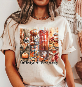 Football and Flannels Fall Graphic Tee