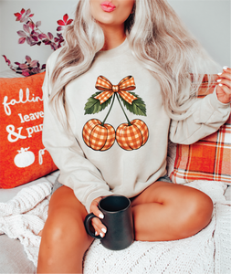 Gingham Pumpkins Tee or Sweatshirt